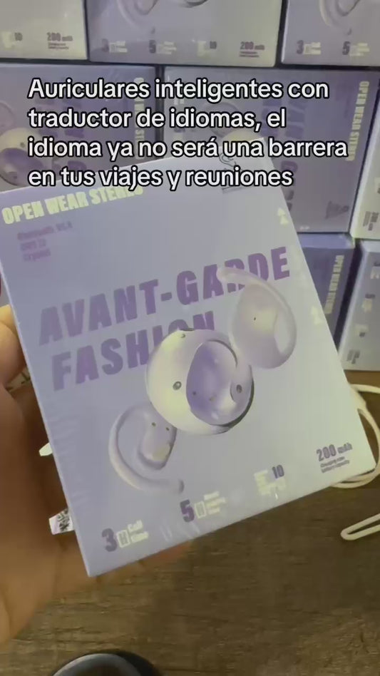 AUDIFONOS CON TRADUCTOR OWS T2/ LILA