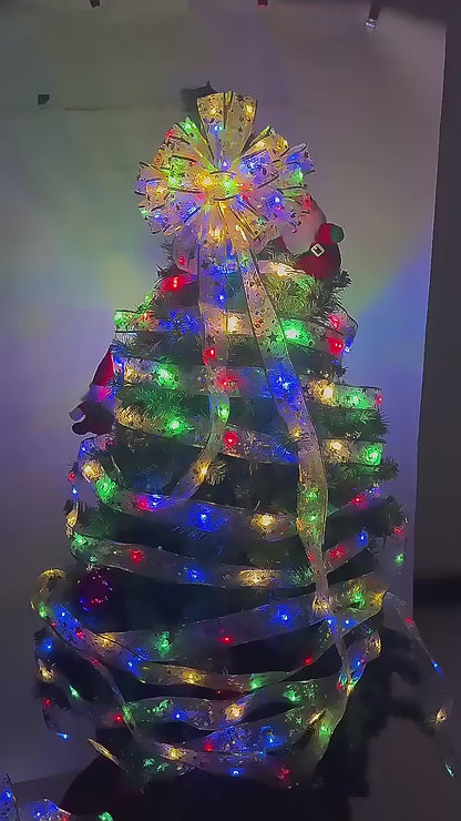 ARBOL DE NAVIDAD 1.80 + 2 CINTA LED NAVIDEÑA + 1 CJA. LUCES NAVIDEÑAS 3metros + 2 LAMPARAS NAVIDEÑAS